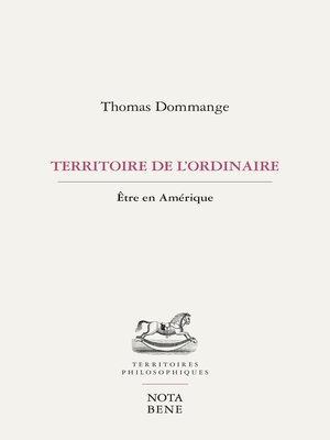 cover image of Territoire de l'ordinaire